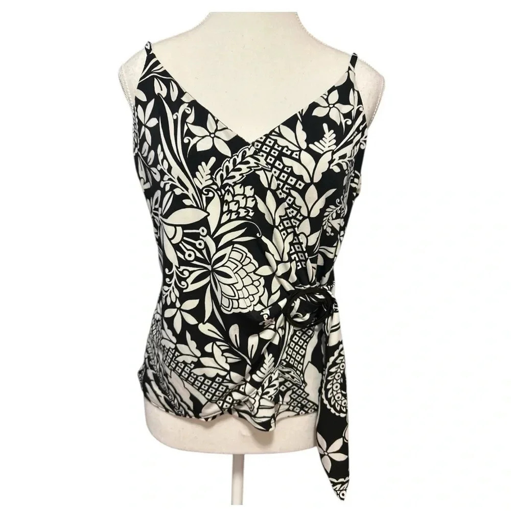 White House Black Market Floral Print Jersey Knit Cami Size Small